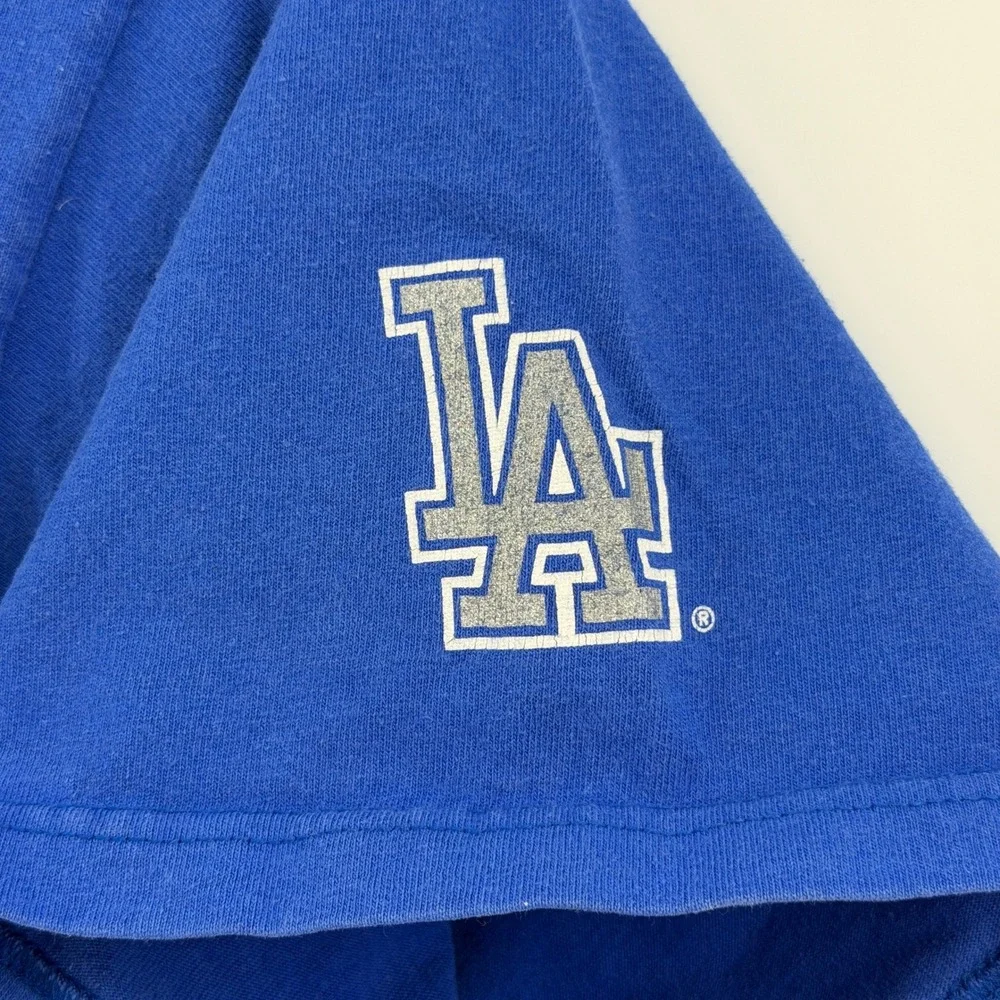 Nike T-Shirt Mens Large Blue LA Dodgers Graphic Short Sleeve MLB Baseball Tee